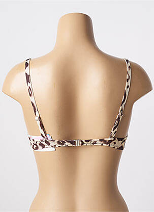 Sutien de costum de baie elasticitate top sutien modelat bej ANTIGEL femeie