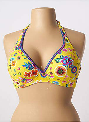 Sutien de costum de baie galben ANTIGEL femeie