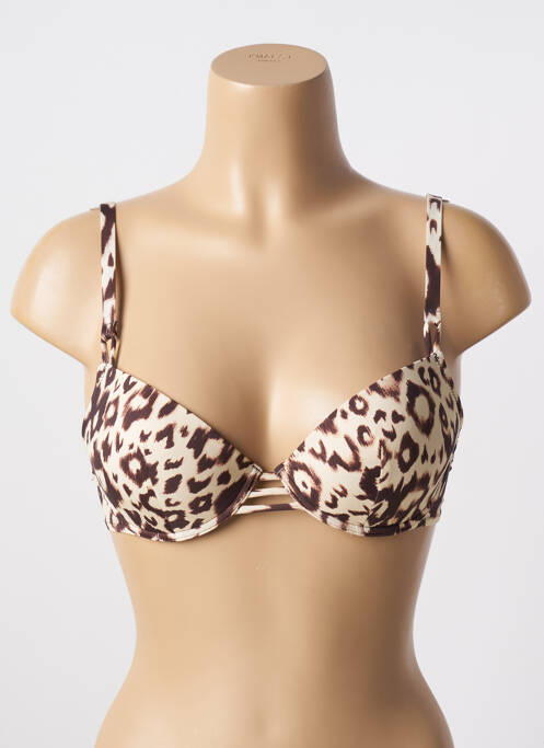 Sutien de costum de baie bej ANTIGEL femeie