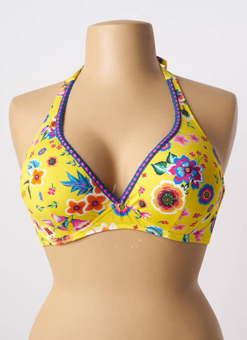 Sutien de costum de baie galben ANTIGEL femeie