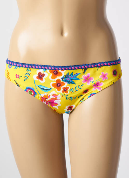 Chiloți de baie galben ANTIGEL femeie