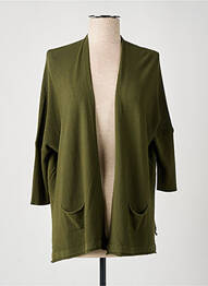 Vestă cu mâneci lungi elasticitate verde LA FEE MARABOUTEE femme