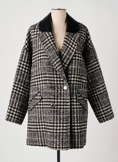 Palton lung negru MORGAN femeie