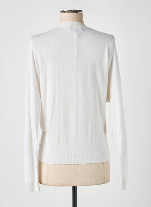 Cardigan petrecut alb EVA KAYAN femeie