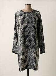 Rochie midi croială fluidă mâneci lungi negru GEISHA femeie