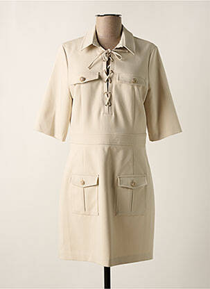 Rochie midi bej IRIS MITTENAERE FOR MORGAN femeie