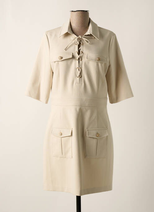 Rochie midi bej IRIS MITTENAERE FOR MORGAN femeie