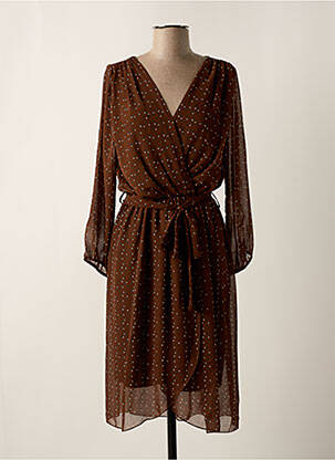 Rochie midi maro AMELIE & AMELIE femeie