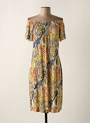 Rochie midi galben GEISHA femeie