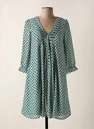 Rochie scurtă verde FREEMAN T.PORTER femeie