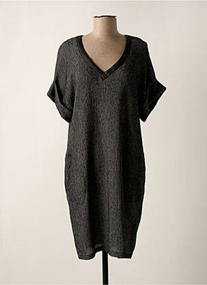 Rochie midi negru 3322 femeie