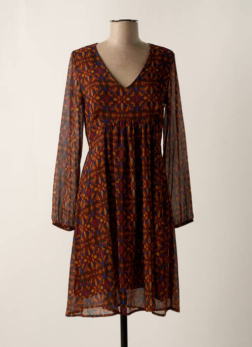 Rochie midi maro LA FEE MARABOUTEE femeie