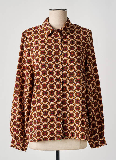 Cămașă maro GEISHA femeie