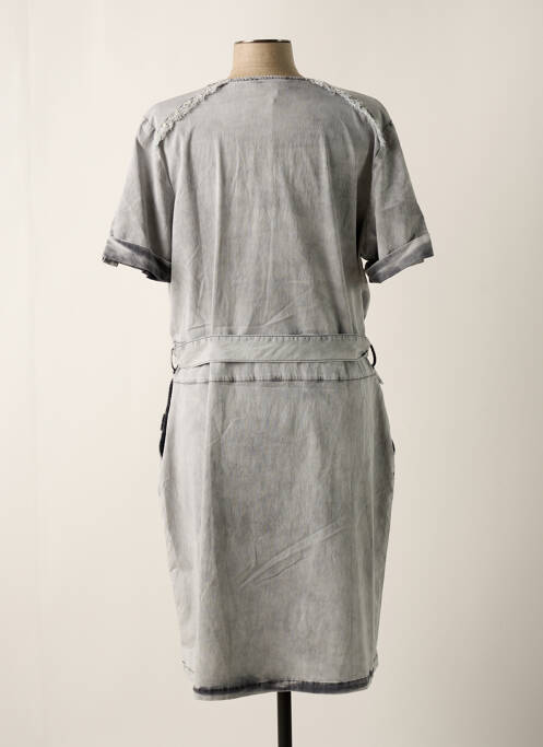 Rochie midi gri EVA KAYAN femeie