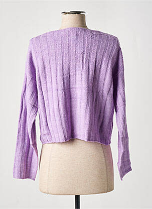 Pulover țesătură melanj mâneci lungi violet ESPRIT femeie