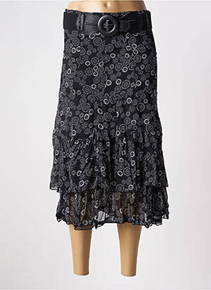 Fustă midi negru MOKA'S femeie