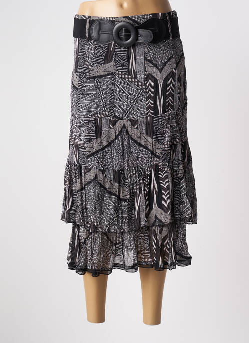 Fustă midi negru MOKA'S femeie