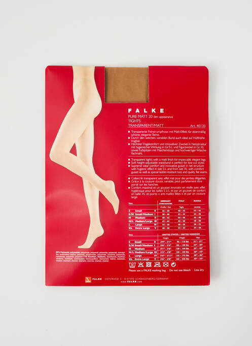 Colanți piele FALKE femeie