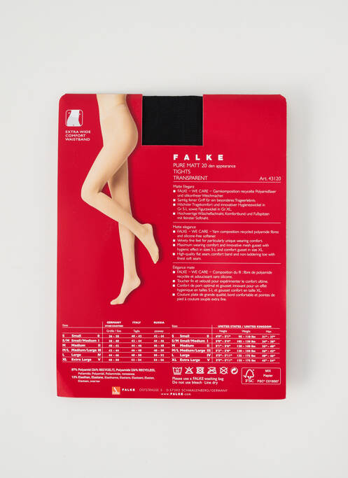 Colanți negru FALKE femeie