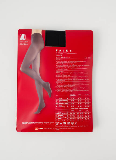 Colanți negru FALKE femeie