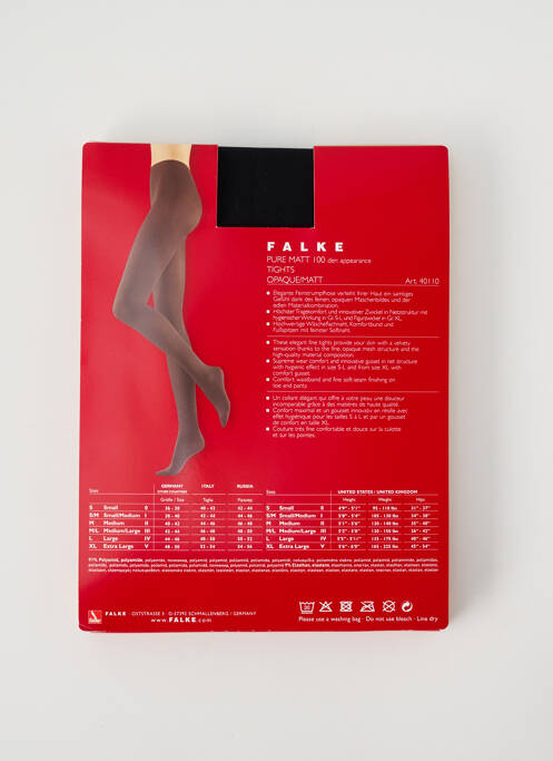 Colanți negru FALKE femeie