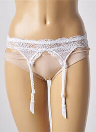 Corset/jartieră efect material satinat alb LISE CHARMEL femme