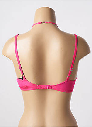 Sutien efect material satinat sutien balconet cu decolteu înalt roz MARIE JO femeie