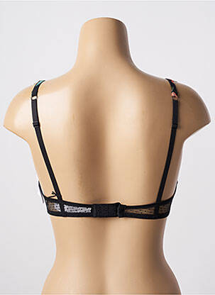 Sutien efect material satinat sutien cupe întregi cu decolteu înalt negru AUBADE femeie