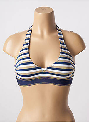 Sutien de costum de baie albastru ANTIGEL femeie