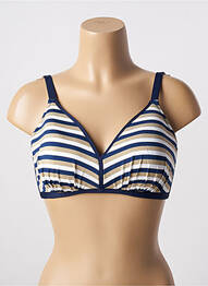 Sutien de costum de baie elasticitate top sutien modelat albastru ANTIGEL femme