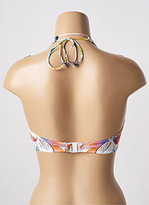 Sutien de costum de baie elasticitate sutien cupe întregi cu decolteu înalt alb EMPREINTE femeie
