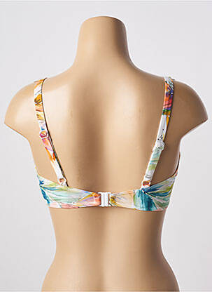 Sutien de costum de baie elasticitate sutien balconet cu decolteu înalt alb EMPREINTE femeie