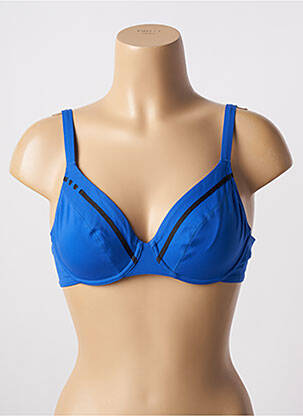 Sutien de costum de baie elasticitate sutien balconet cu decolteu înalt albastru EMPREINTE femeie