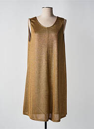Rochie midi fără mâneci fără mâneci auriu MOLLY BRACKEN femeie