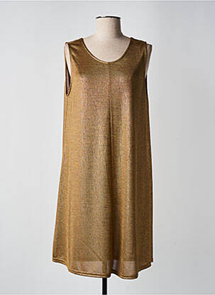 Rochie midi auriu MOLLY BRACKEN femeie