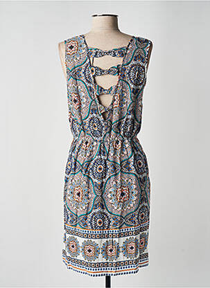 Rochie midi imprimeu floral fără mâneci albastru MOLLY BRACKEN femeie