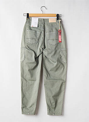Pantalon drept elasticitate talie înaltă verde STREET ONE femeie