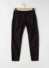 Pantalon 7/8 elasticitate talie joasă maro FREEMAN T.PORTER femeie