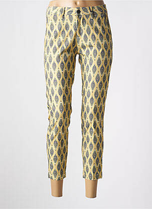 Pantalon 7/8 talie cu cleme mărime normală verde FREEMAN T.PORTER femeie
