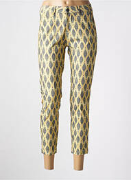 Pantalon 7/8 talie cu cleme mărime normală verde FREEMAN T.PORTER femeie
