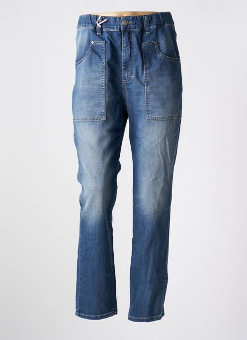 Blugi cu croială dreaptă albastru PLEASE femeie