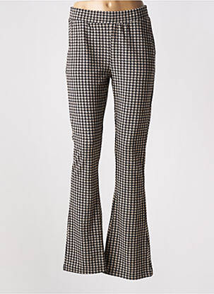 Pantalon evazat elasticitate mărime normală negru GEISHA femme