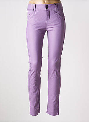Pantalon slim talie joasă talie joasă violet STREET ONE femeie