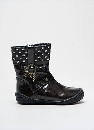 Botine/ghete vârf rotund vârf rotund negru BOPY fată