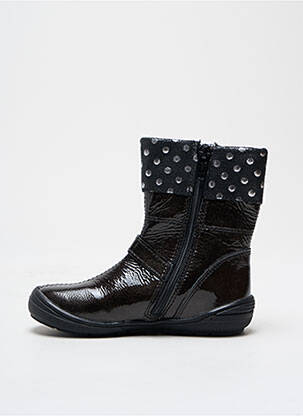 Botine/ghete vârf rotund vârf rotund negru BOPY fată