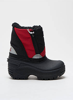 Cizme țesătură satinată vârf rotund negru SKECHERS băiat