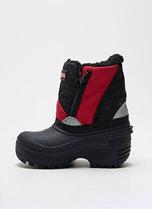 Cizme țesătură satinată vârf rotund negru SKECHERS băiat
