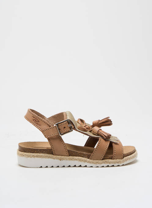 Sandale/Pantofi decupați auriu REQINS fată