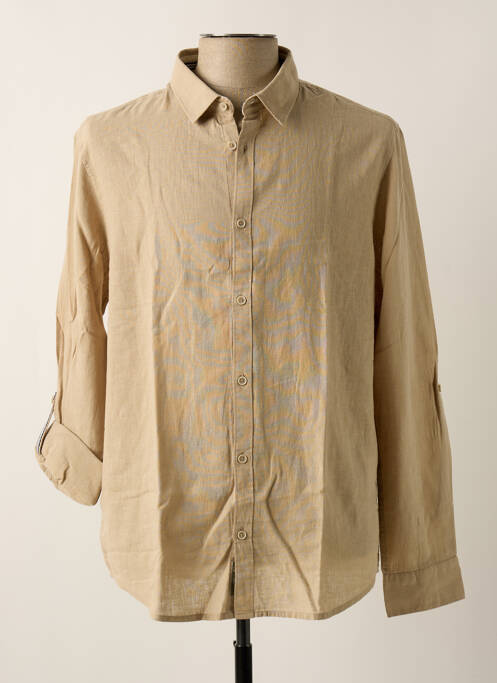 Cămașă cu mâneci lungi bej TEDDY SMITH bărbat