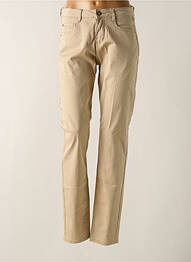 Pantalon drept elasticitate mărime normală bej CREAM femme